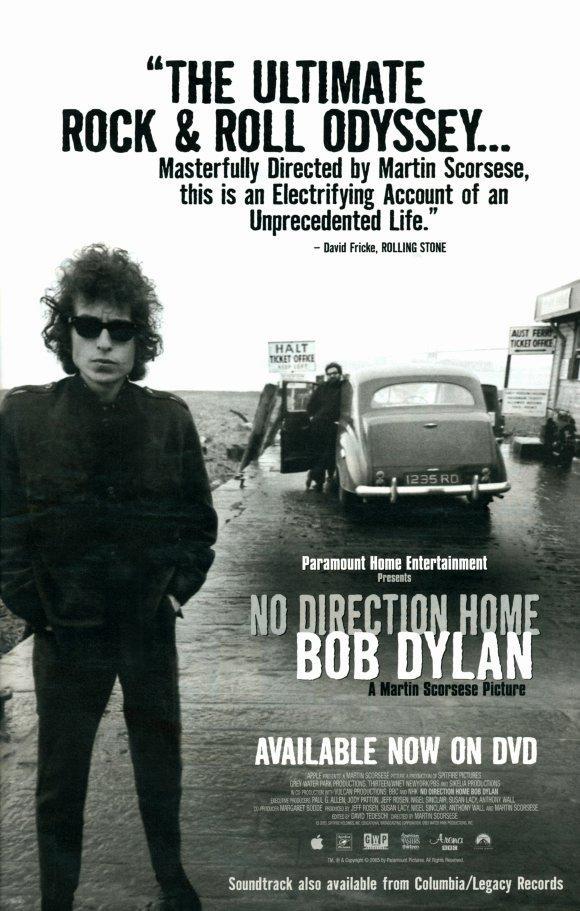 NO DIRECTION HOME BOB DYLAN - SCORSESE
