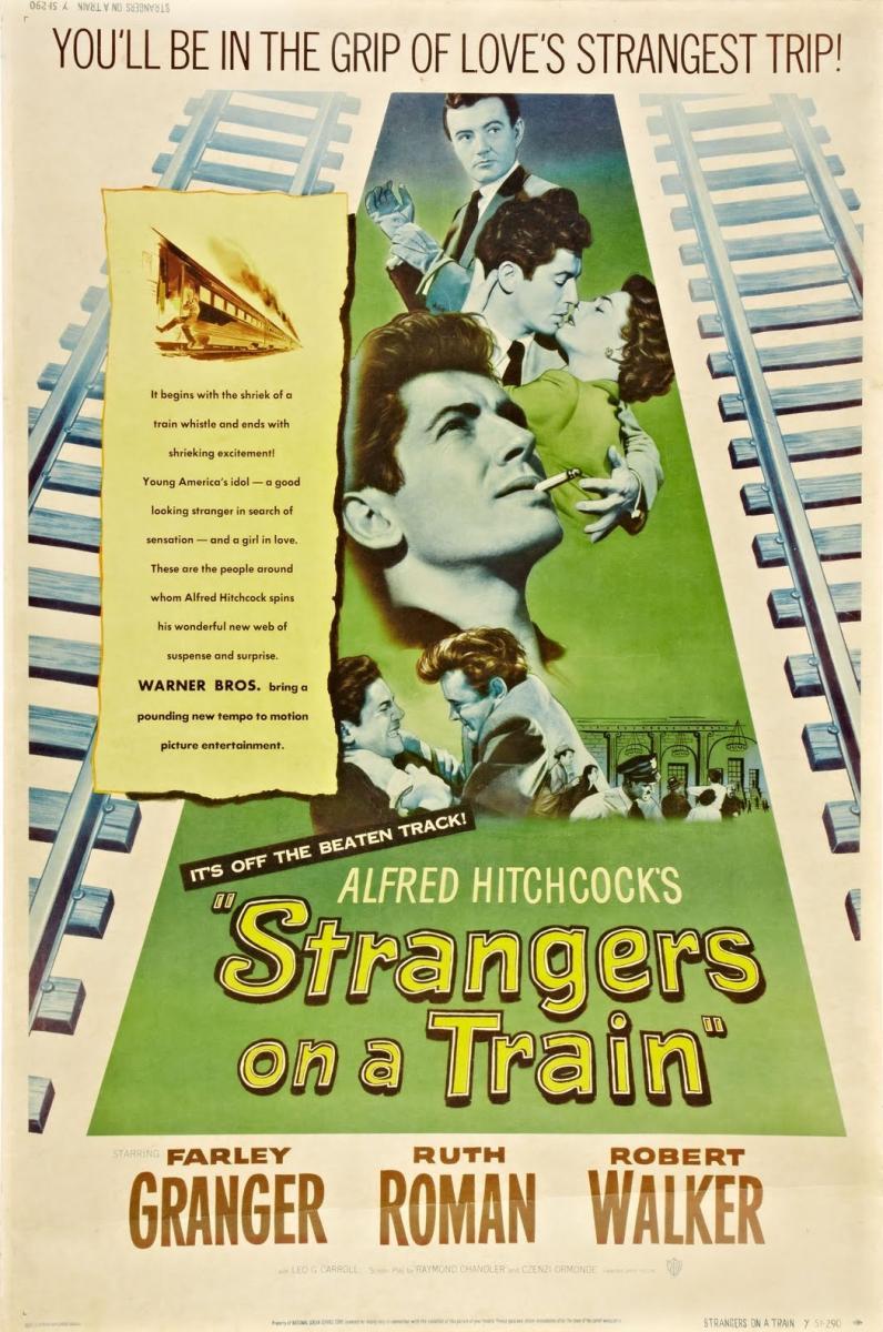 EXTRAÑOS EN UN TREN - HITCHCOK